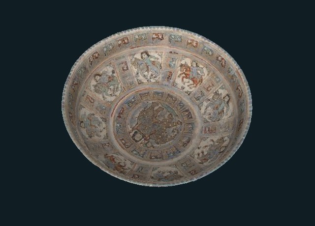 Mina’i bowl depicting a lady riding an elephant model preview