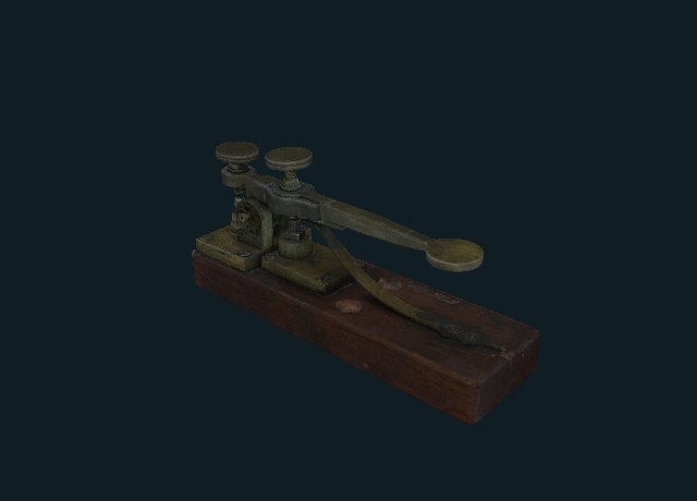 Morse–Vail telegraph key, 1844 model preview