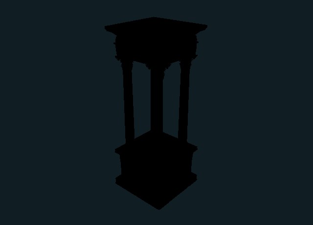Palmyra Tetrapylon: Quarter Section model preview