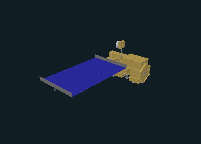 Terra Earth-observing satellite model preview